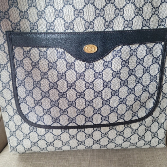 Authentic Gucci vintage web sherry line tote bag  16.002.44.87 (D07) - Picture 6 of 16